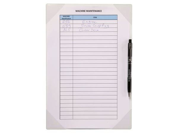 Självhäftande fickor, BNT Kang Easy Write, 220 x 305 x 7 mm, A4, vit, förpackning 2 st