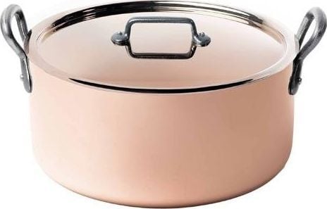de Buyer 6466.24, 5,4 l, Rund, Kobber, Kopper, Rustfritt stål, Støpejern