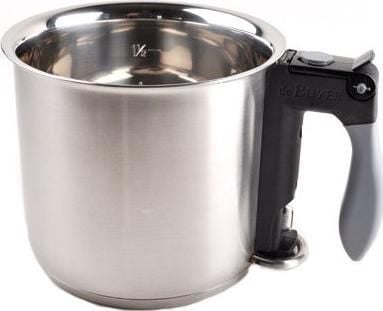 de Buyer 3437.16N, 1,5 L, Rustfritt stål, Rustfritt stål, Svart, Grå, Keramikk, Gass, Induksjon, Forseglet plate, 16 cm