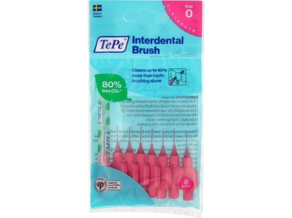 TePe interdentalbørster Tepe Pink (8 deler)