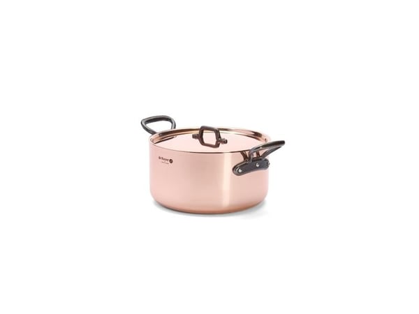 de Buyer 6466.24, 5,4 l, Rund, Kobber, Kopper, Rustfritt stål, Støpejern