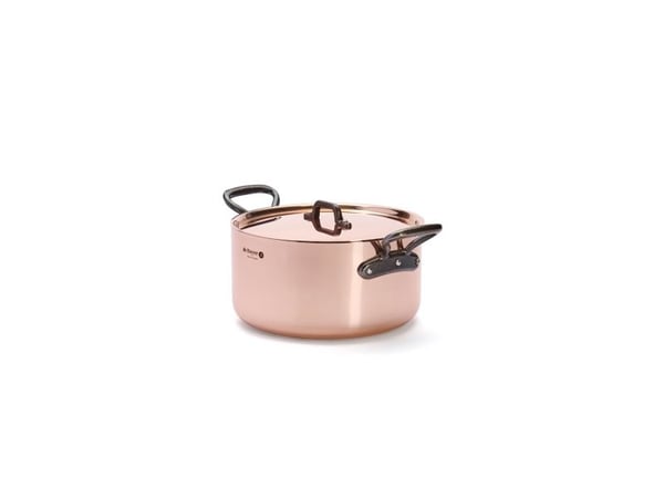 de Buyer 6466.24, 5,4 l, Rund, Kobber, Kopper, Rustfritt stål, Støpejern