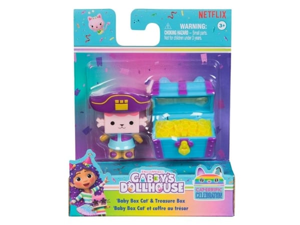 Gabby''s Dollhouse Baby Box Cat & Treasure Box, 3 år, Flerfarget