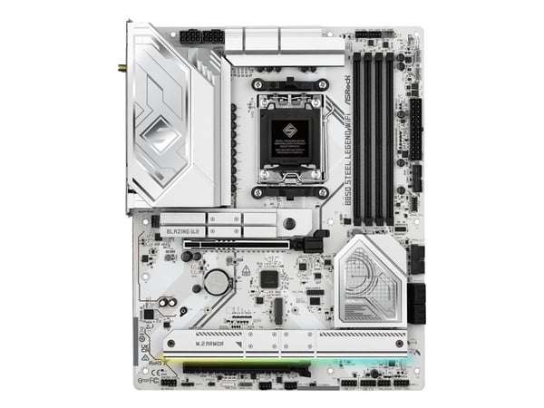 Asrock B850 Steel Legend WiFi, AMD, Socket AM5, AMD Ryzen 7000-serien, AMD Ryzen 8000-serien, AMD Ryzen 9000-serien, Socket AM5, DDR5-SDRAM, 256 GB