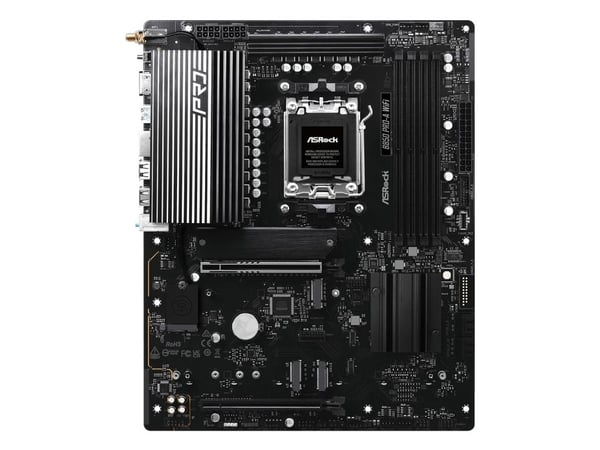 ASRock B850 Pro-A WiFi - Hovedkort - ATX - Socket AM5 - AMD B850 Chipset - USB-C 3.2 Gen 2x2, USB-C 3.2 Gen 1, USB 3.2 Gen 1, USB-C 3.2 Gen2 - 2.5 ...