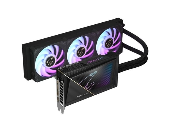 GIGABYTE AORUS GeForce RTX 5080 XTREME WATERFORCE 16G, GeForce RTX 5080, 16 GB, GDDR7, 256 bittiä, 7680 x 4320 pikseliä, PCI Express x16 5.0