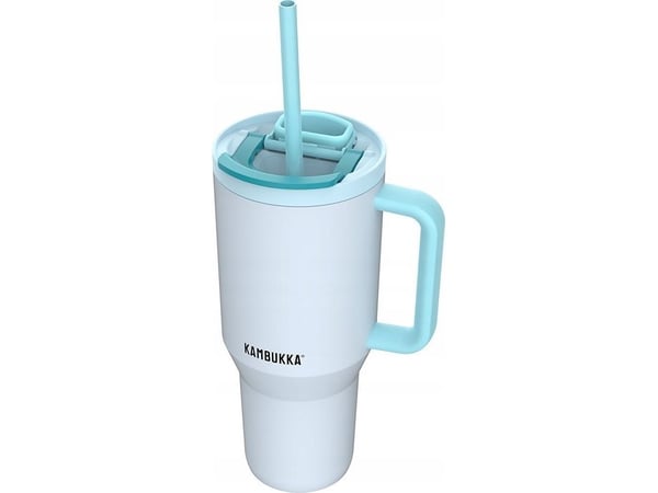 Termokrus med teleskopisk sugerør Kambukka Rio Tumbler 950ml Frosty Coconut