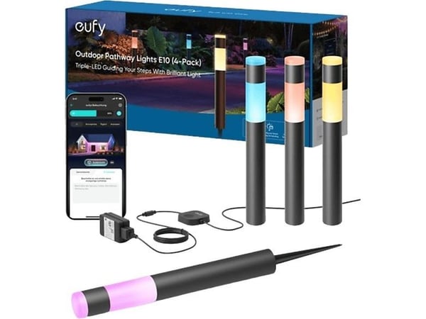 Eufy T8L30311, Gulvlys, Flerfarget, Aluminium, IP65, Camping, Hage, Gulvmontering