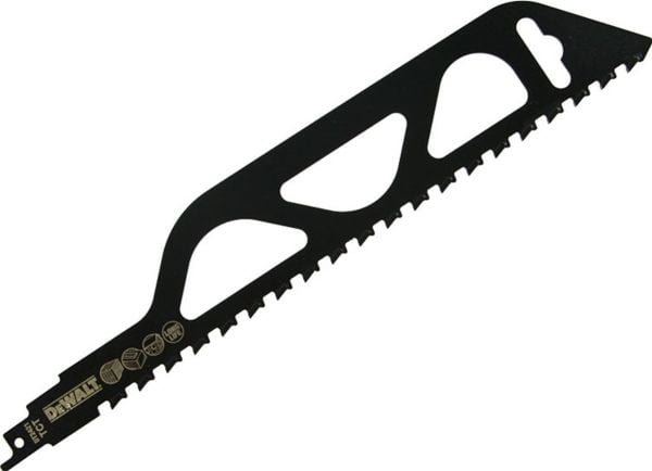 DeWALT DT2421-QZ, Sticksågsblad, Lättbetong, Tegel, Cementfiberpanel, Metall, Svart, Tungsten Carbide Tipped (TCT), 30,5 cm