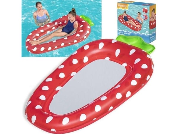 Bestway vesi riippumatto patja lapsille mansikka Sweet Summer 43644