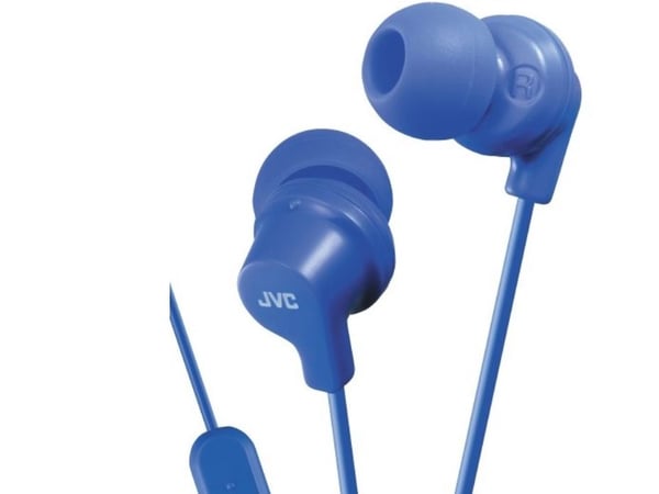 JVC HA-FR15 - Ørepropper med mikrofon - i øret - kablet - 3,5 mm jakk - blå