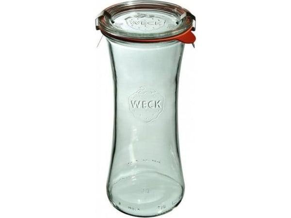 Weck Deli-glass 700 ml (6 stk) lokk, pakning, tetning x2