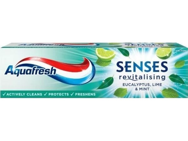 Aquafresh Senses revitaliserende tannkrem eukalyptus 75 ml