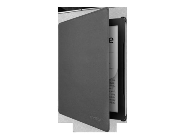PocketBook - Vikbart fodral för eBook-läsare - polyuretan, plast - svart - för PocketBook InkPad Lite