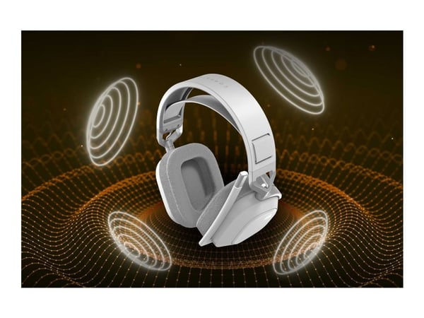 CORSAIR Gaming HS80 MAX WIRELESS - Hodesett - full størrelse - 2,4 GHz - trådløs - USB - hvit