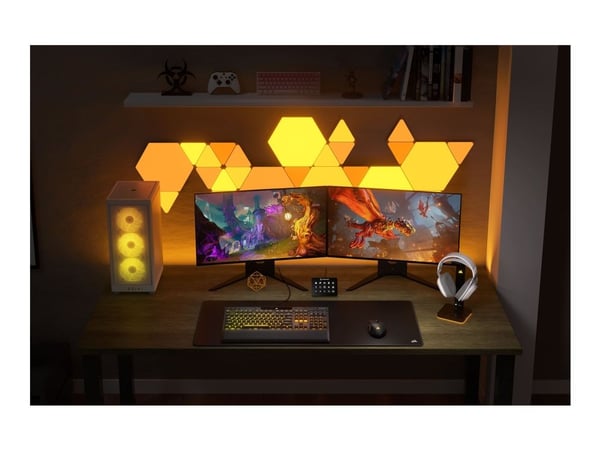 CORSAIR Gaming HS80 MAX WIRELESS - Hodesett - full størrelse - 2,4 GHz - trådløs - USB - hvit