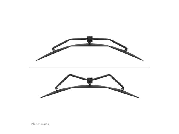 Neomounts DS60-600BL3 - Monteringssett (skjermarm, maljeklemme) - full bevegelse - for 3 skjermer - stål - svart - skjermstørrelse: 10"-27" - skriv...