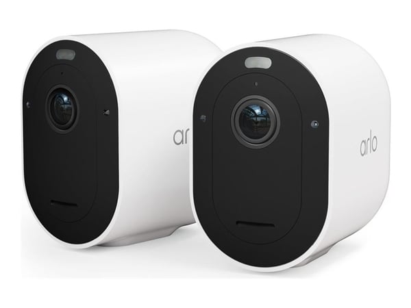 Arlo Pro 5 - Nettverksovervåkingskamera - utendørs - værbestandig - farge (Dag og natt) - 2688 x 1520 - lyd - trådløs - Wi-Fi (en pakke 2)