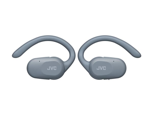 JVC HA-NP40T - True wireless-hodetelefoner med mikrofon - åpent øre - over-øret-montering - Bluetooth - blå