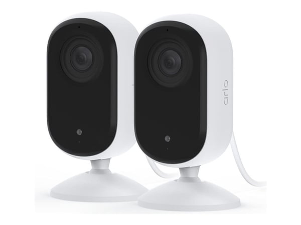 Arlo Essential Indoor 2K - Nettverksovervåkingskamera - innendørs - farge (Dag og natt) - 4 MP - 2560 x 1440 - lyd - trådløs - Wi-Fi - med Arlo Sec...