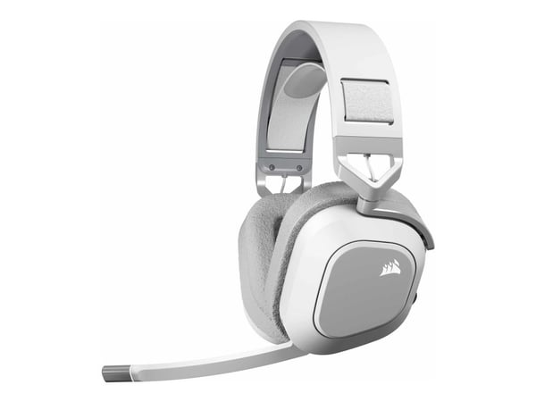 CORSAIR Gaming HS80 MAX WIRELESS - Hodesett - full størrelse - 2,4 GHz - trådløs - USB - hvit