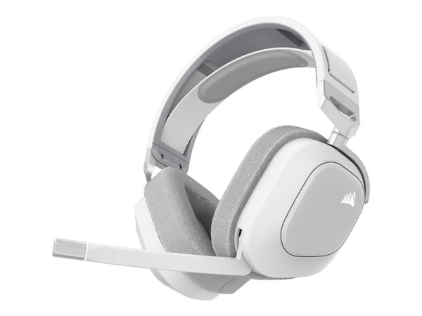 CORSAIR Gaming HS80 MAX WIRELESS - Hodesett - full størrelse - 2,4 GHz - trådløs - USB - hvit