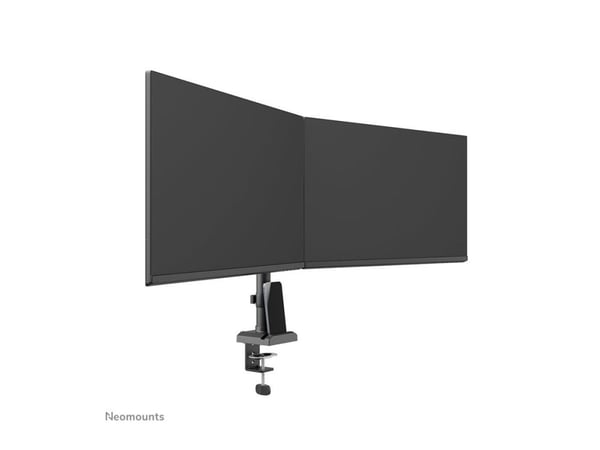 Neomounts DS60-600BL2 - Monteringssats (bildskärmsarm) - fullständig rörelse - för 2 monitorer - stål - svart - skärmstorlek: 10"-32" - disk-monter...