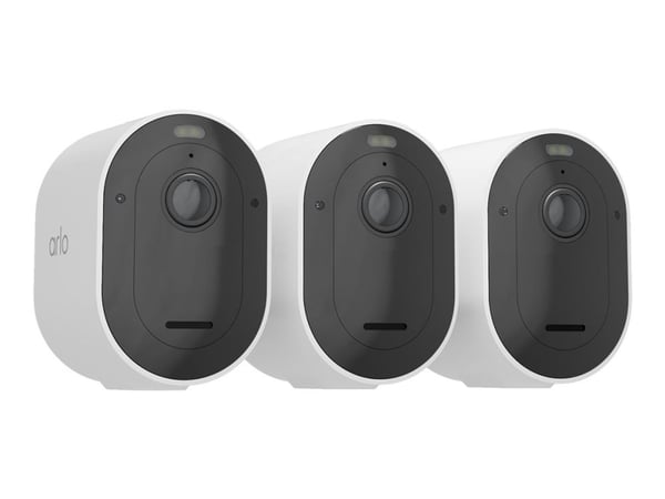 Arlo Pro 5 - Nettverksovervåkingskamera - utendørs - værbestandig - farge (Dag og natt) - lyd - trådløs - Wi-Fi (en pakke 3)