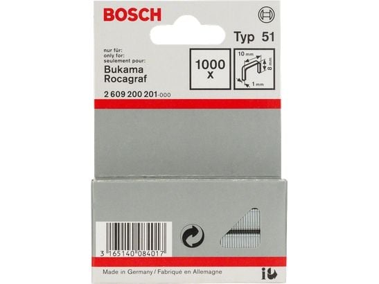 Bosch KLIPPE TYPE 51 8MM 1000 STK