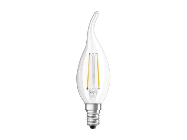 OSRAM LED SUPERSTAR - LED-filamentlyspære - form: BA35 - klar finish - E14 - 4 W (ekvivalent 40 W) - klasse E - varmt hvitt lys - 2700 K