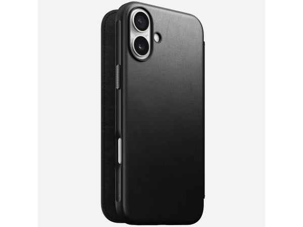 Nomad Modernes Leder Folio Schwarz-, Apple
