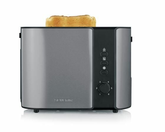 Severin AT 9573, 2 skiver, Antrasitt, Sort, Rustfritt stål, Knapper, 800 W, 0,85 m