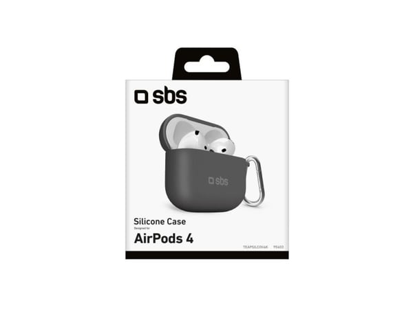SBS silikonetui AirPods 4 Black (TEAPSILCOV4K)