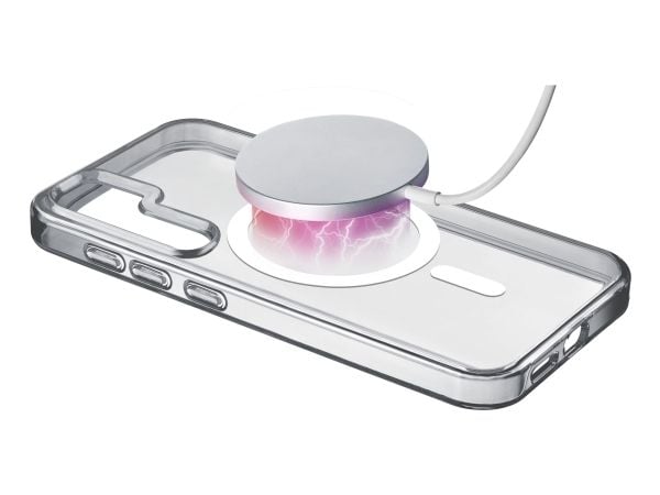 Cellular Line Gloss Mag - Baksidedeksel for mobiltelefon - magnetisk - MagSafe-samsvar - gjennomsiktig - for Samsung Galaxy S25+
