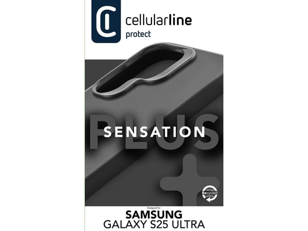 Cellularline 8018080491399, Etui, Samsung, Galaxy S25 Ultra, 17,3 cm (6.8"), Svart
