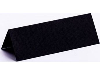 Kort til bord 10x7 cm sort tekstur 10 stk.