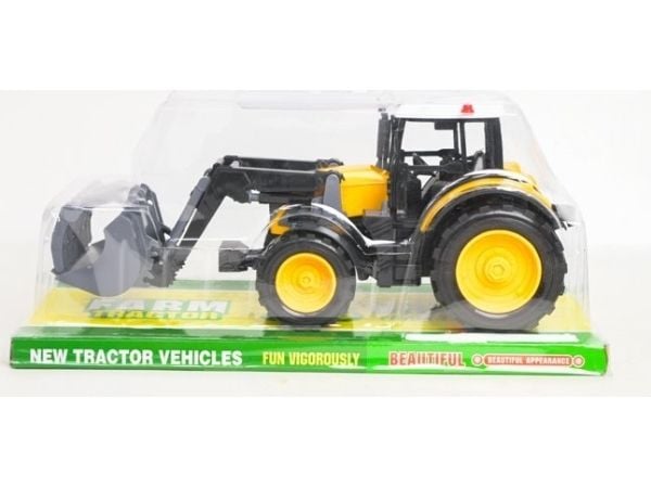 Tupiko traktor gul med skuffe 666-216C 14374