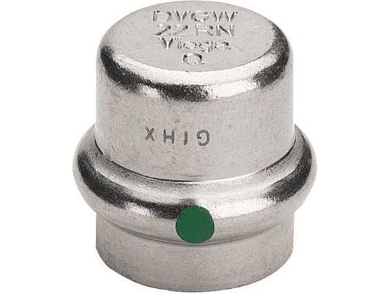Sanpress inox slutmuffe 18 mm rostfritt stål
