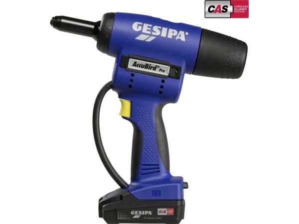 Sladdlös nithammare GESIPA AccuBird PRO CAS 2x2Ah/18V