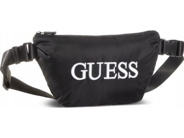 Guess Quatro tekstil midjebag/bumbag svart 19/28,5 x 17 x 4 cm