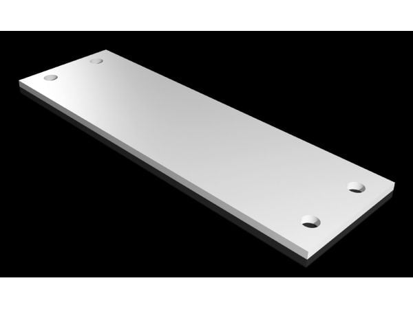 Rittal SV 9683.040, Rackplate, Hvit, Polyvinylklorid (PVC), 152 mm, 48 mm, 3 mm