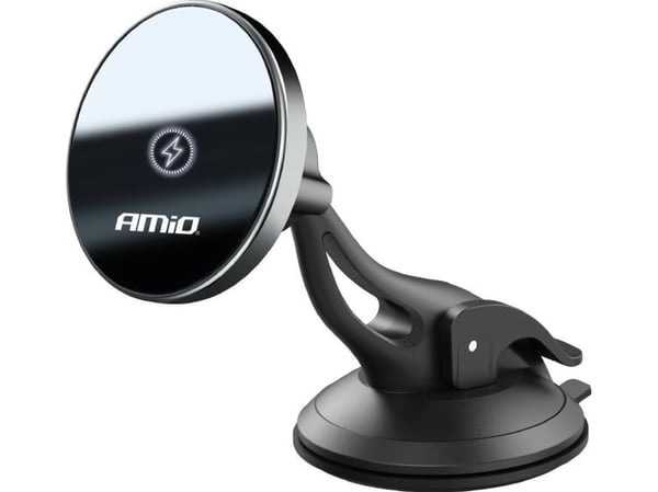 AMiO biltelefonholder med induktiv lader til frontrute/dash my mag 15W AMIO-03775
