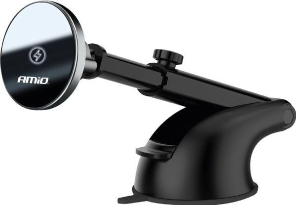 AMiO biltelefonholder med induktiv lading til frontrute/dash my mag 15W AMIO-03776