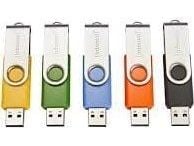 Intenso Basic Line, 64 GB, USB A-tyyppi, 2.0, 28 MB/s, Taittuva, musta, Sininen, Vihreä, Oranssi, Keltainen