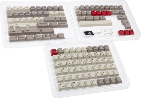 Ducky Vintage Keycap Set US - bytte-keycap-sett med 108 PBT keycaps, kompatibel med MX-stems, US-layout (DCA133-TWVINCHPT1)