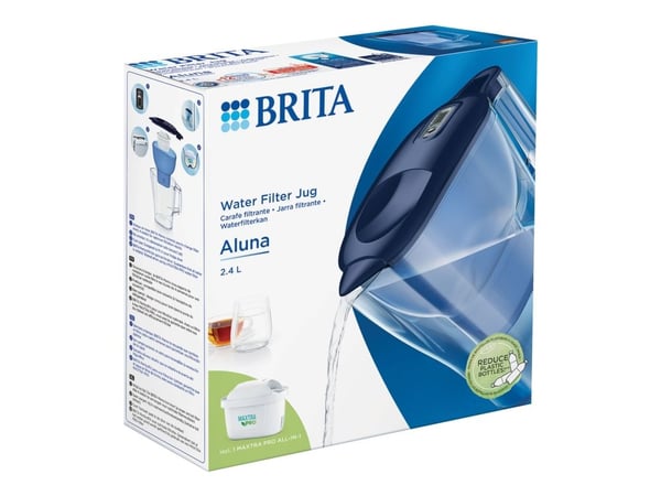 Brita Aluna Vannfilterkanne - 2,4 L - Blå