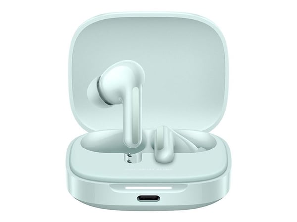 Xiaomi Redmi Buds 6 - True wireless-hörlurar med mikrofon - inuti örat - Bluetooth - aktiv brusradering - korallgrön