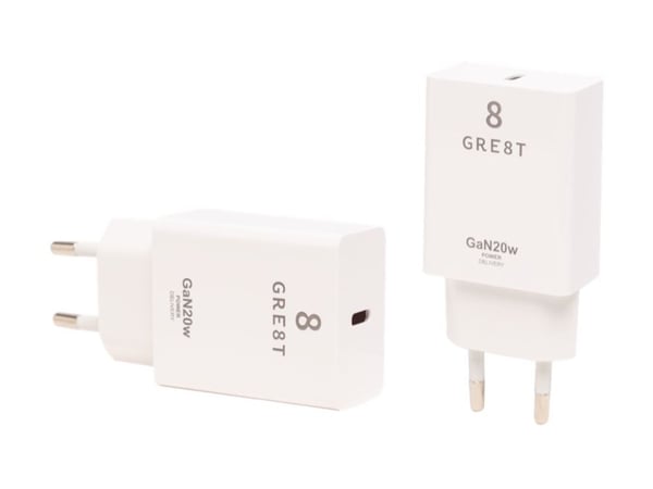 GRE8T GRS PD WALLCHARGER       CHAR USB-C 20W WHITE B2B