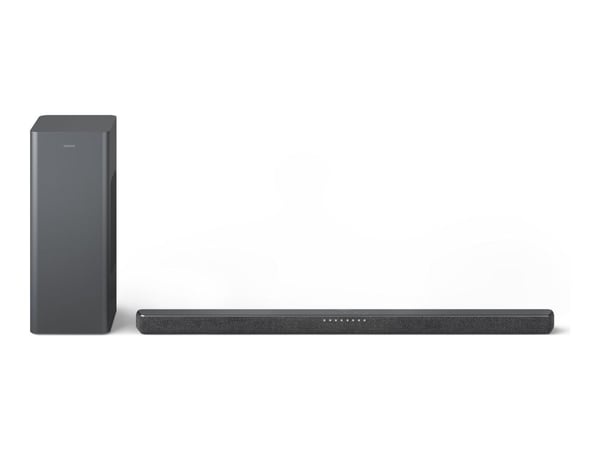 Philips TAB6309 - Soundbar - för tv - 2.1-kanals - trådlös - Bluetooth - 160 Watt (Total) - mörkgrå Philips TAB6309 - Soundbar - för tv - 2.1-kanals - trådlös - Bluetooth - 160 Watt (Total) - mörkgrå