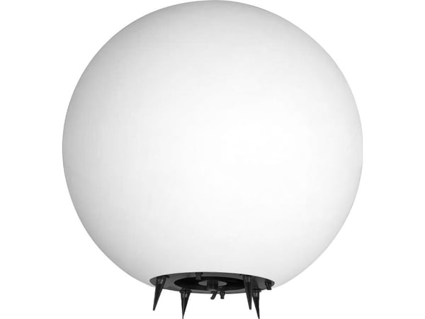 Vegglampe Orno LUNA II utendørs kule, E27, maks. 18 W, IP65, hvit, Ø280